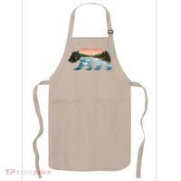 Bear Wildlife Nature River National Park Sunset  Apron thumb 0