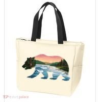 Bear Wildlife Nature River National Park Sunset  Tote Bag thumb 3