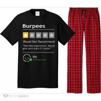 Burpees Would Not Recommend Men Women Gift Funny Workout Pajama Set thumb 0