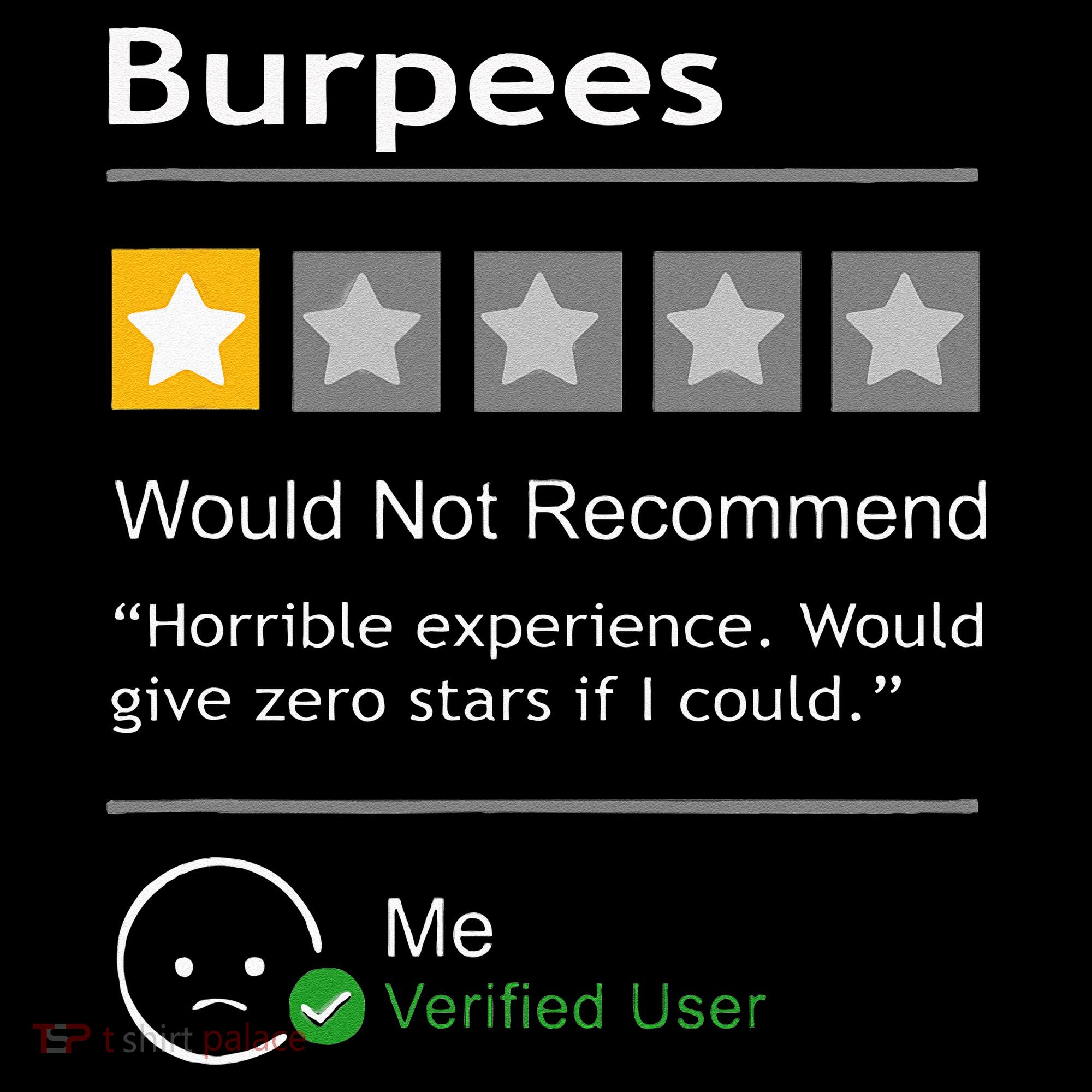 Burpees Would Not Recommend Men Women Gift Funny Workout Mousepad