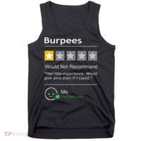 Burpees Would Not Recommend Men Women Gift Funny Workout Tank Top thumb 0
