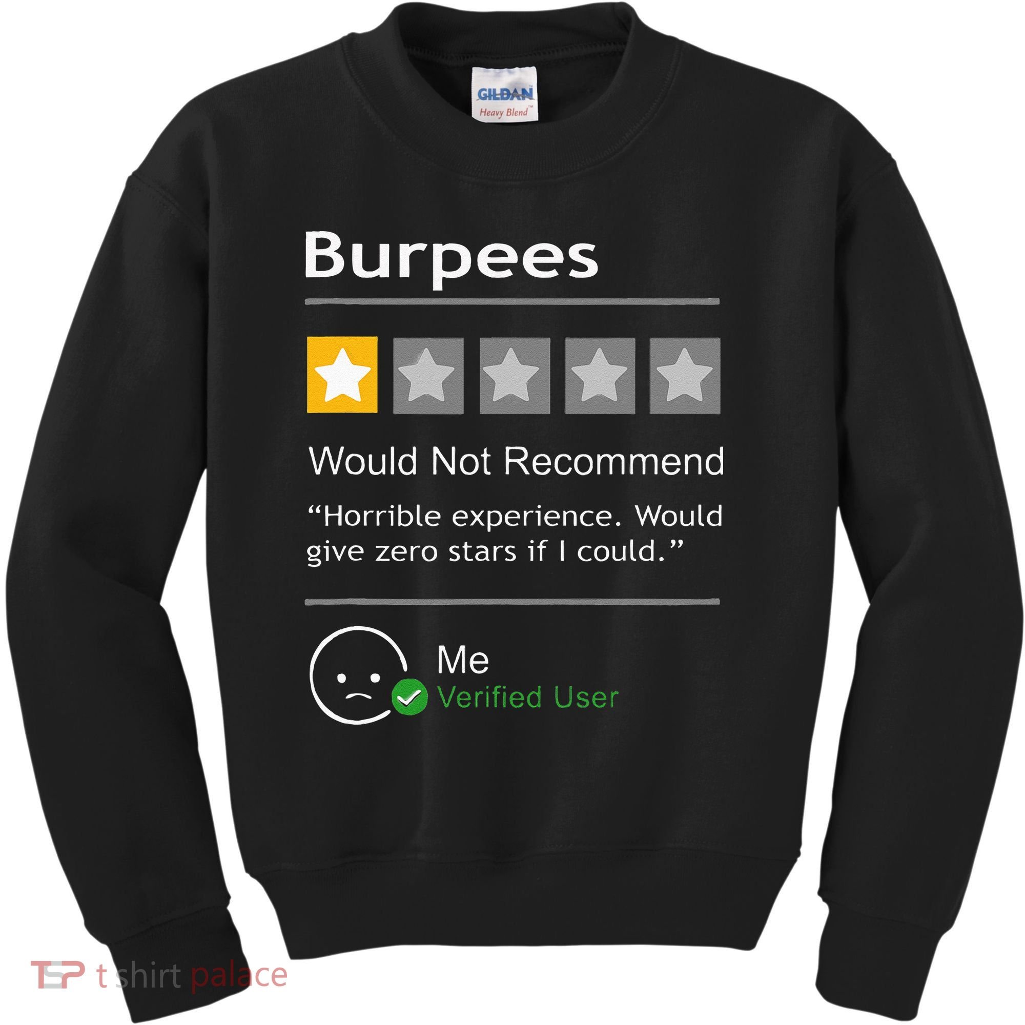 Burpees Would Not Recommend Men Women Gift Funny Workout Kids Sweatshirt