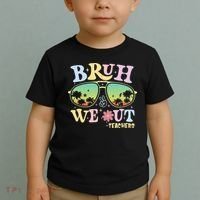 Bruh We Out Teachers Toddler T-Shirt thumb 2