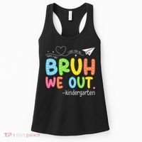 Bruh We Out Kindergarten End Of School Year Summer Break Women's Tank Top thumb 0