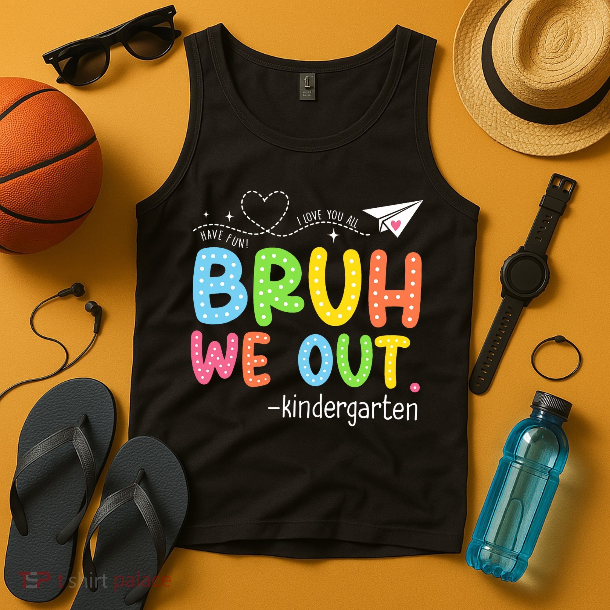 Bruh We Out Kindergarten End Of School Year Summer Break Tank Top