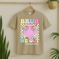 Bruh We Out Happy Last Day Of School Teacher Girl Summer T-Shirt thumb 2