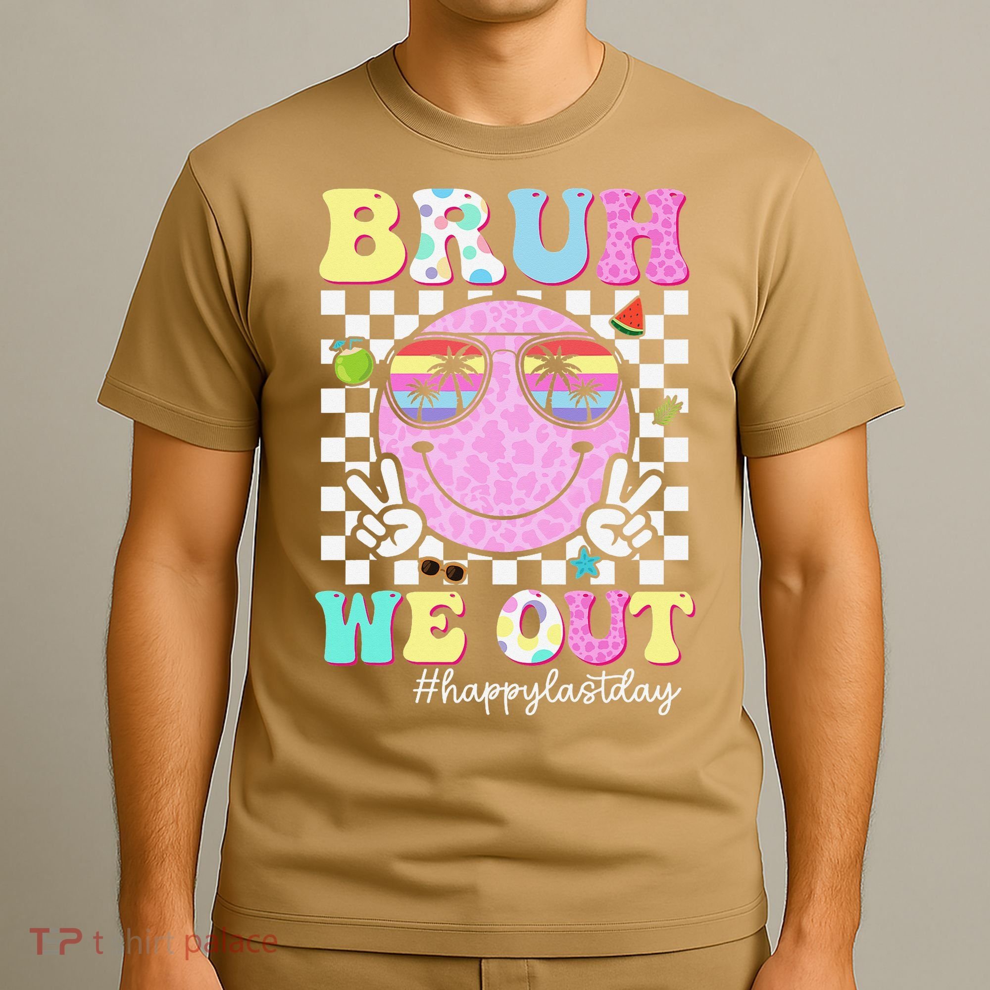 Bruh We Out Happy Last Day Of School Teacher Girl Summer T-Shirt