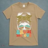 Bruh We Out Coquette Bow Happy Last Day Of School Summer T-Shirt thumb 5