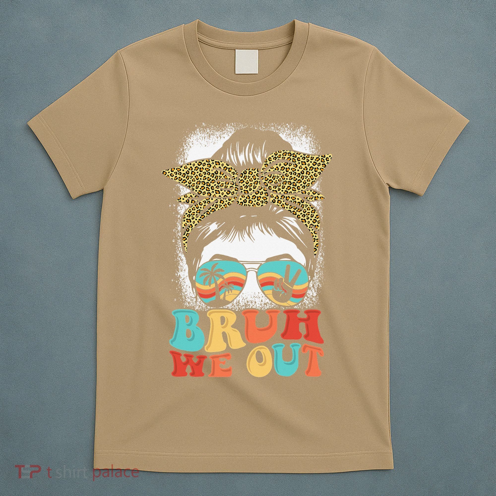 Bruh We Out Coquette Bow Happy Last Day Of School Summer T-Shirt