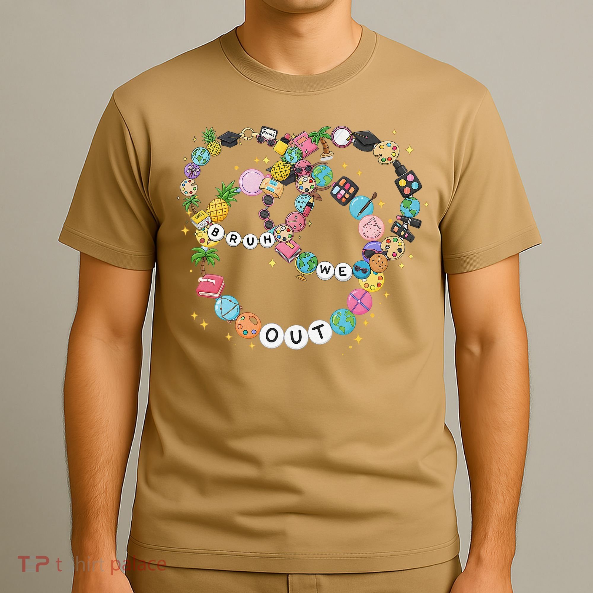 Bruh We Out Bracelet Last Day Of School Summer Teacher T-Shirt