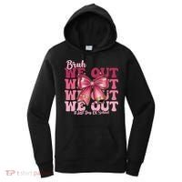 Bruh We Out Happy Last Day Of School Coquette Bow Summer Women's Hoodie thumb 0