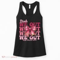 Bruh We Out Happy Last Day Of School Coquette Bow Summer Women's Tank Top thumb 0