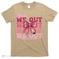 Bruh We Out Happy Last Day Of School Coquette Bow Summer T-Shirt thumb 0