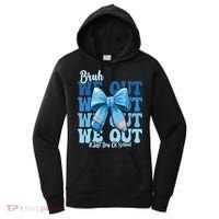Bruh We Out Coquette Bow Happy Last Day Of School Women's Hoodie thumb 0