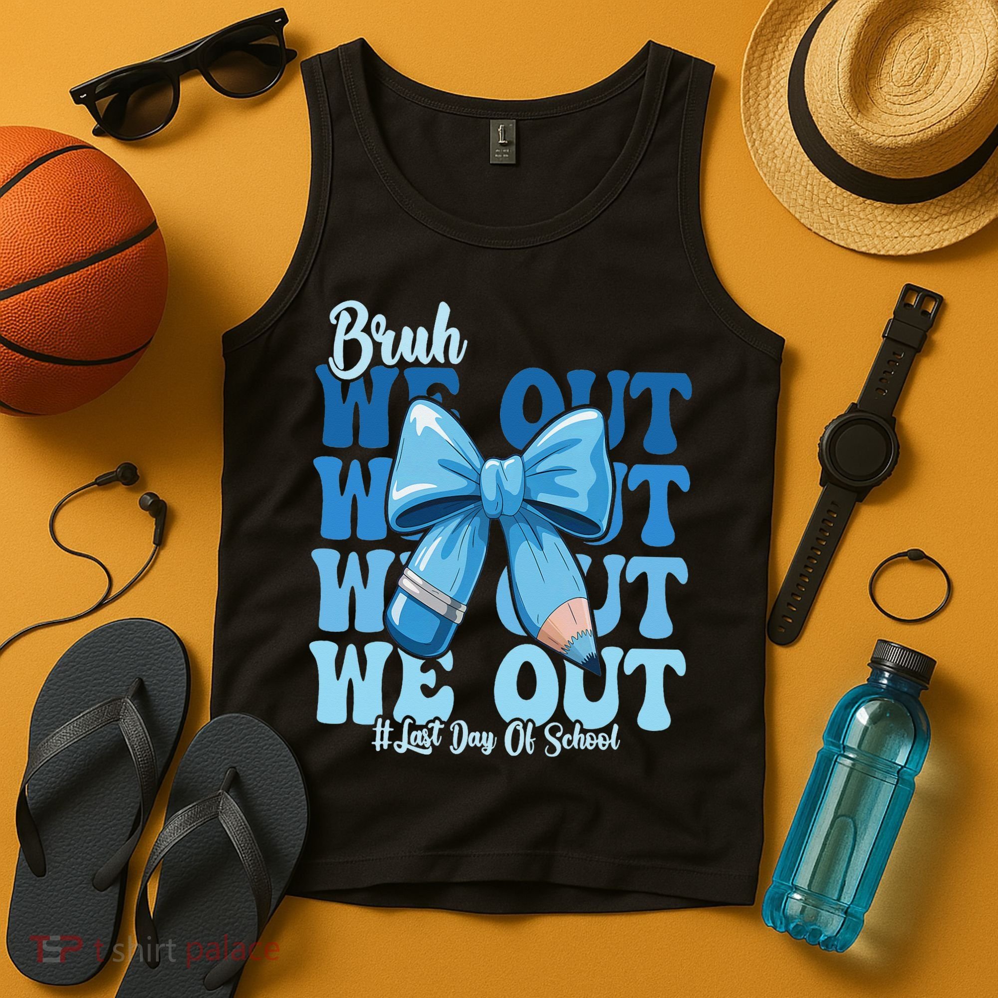 Bruh We Out Coquette Bow Happy Last Day Of School Tank Top