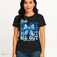 Bruh We Out Coquette Bow Happy Last Day Of School Women's T-Shirt thumb 4