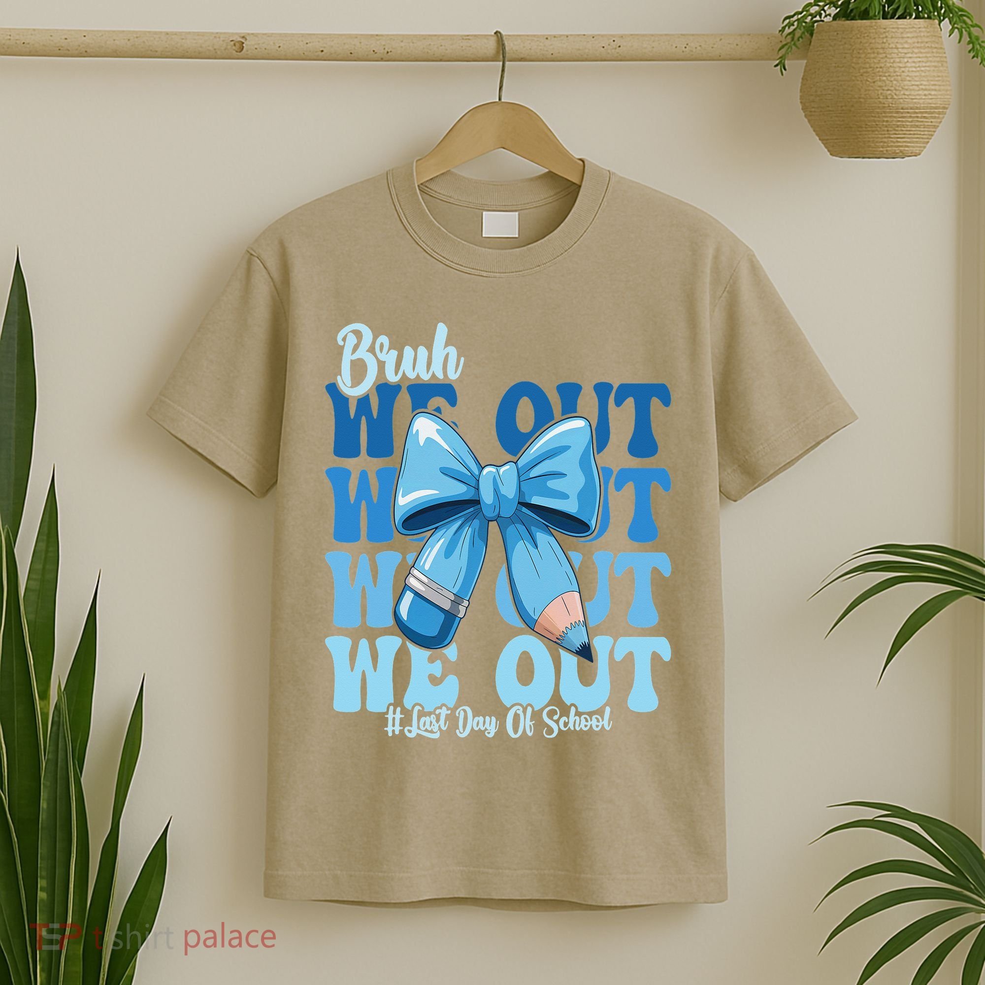 Bruh We Out Coquette Bow Happy Last Day Of School T-Shirt