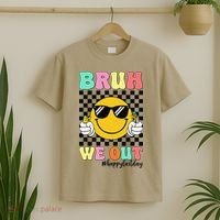 Bruh We Out Happy Last Day Of School Teacher Graduation T-Shirt thumb 2