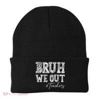 Bruh We Out Teachers Graduation Summer Beanie thumb 0