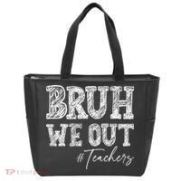 Bruh We Out Teachers Graduation Summer Tote Bag thumb 0