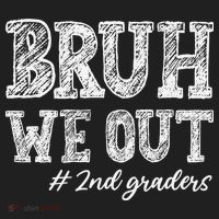 Bruh We Out 2nd Graders Graduation 2nd Grade Teachers Golf Towel thumb 3