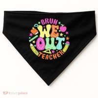 Bruh We Out Teacher Summer Last Dat Of School USA-Made Doggie Bandana thumb 0