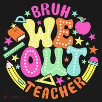 Bruh We Out Teacher Summer Last Dat Of School Apron thumb 3