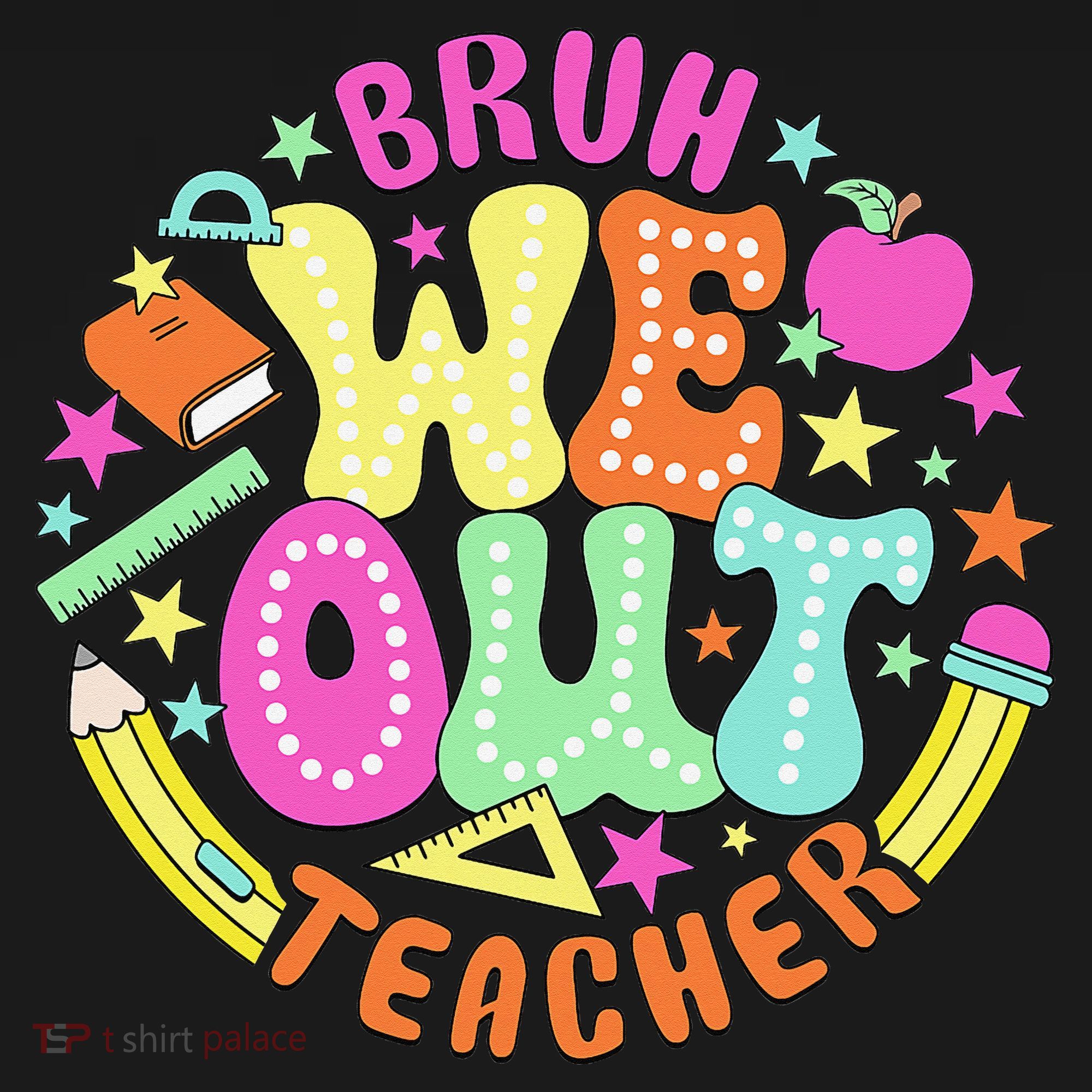 Bruh We Out Teacher Summer Last Dat Of School Women's Tank Top