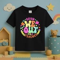 Bruh We Out Teacher Summer Last Dat Of School Toddler T-Shirt thumb 3