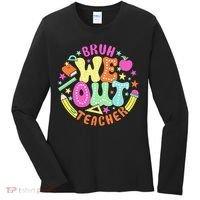 Bruh We Out Teacher Summer Last Dat Of School Women's Long Sleeve Shirt thumb 0