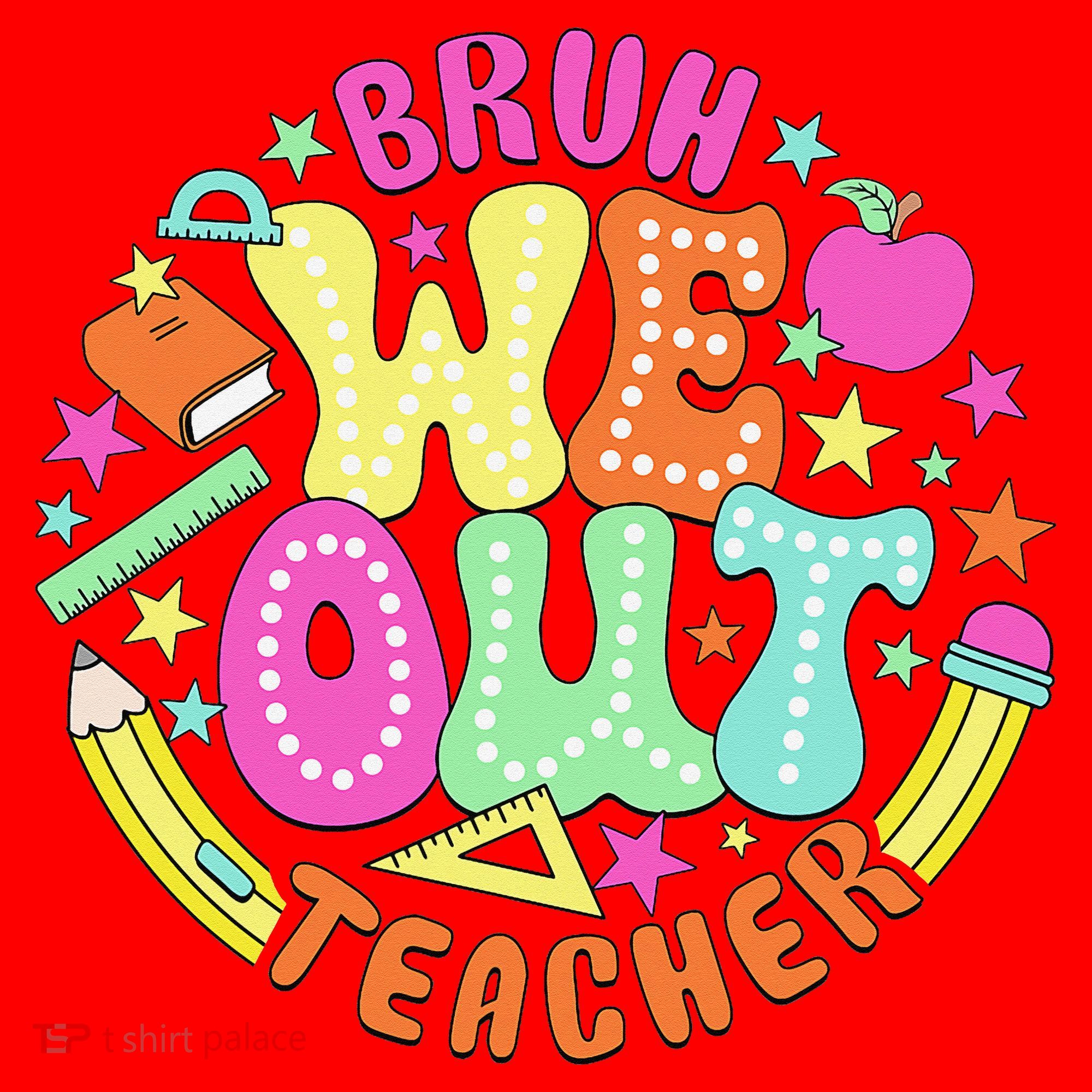 Bruh We Out Teacher Summer Last Dat Of School Santa Hat
