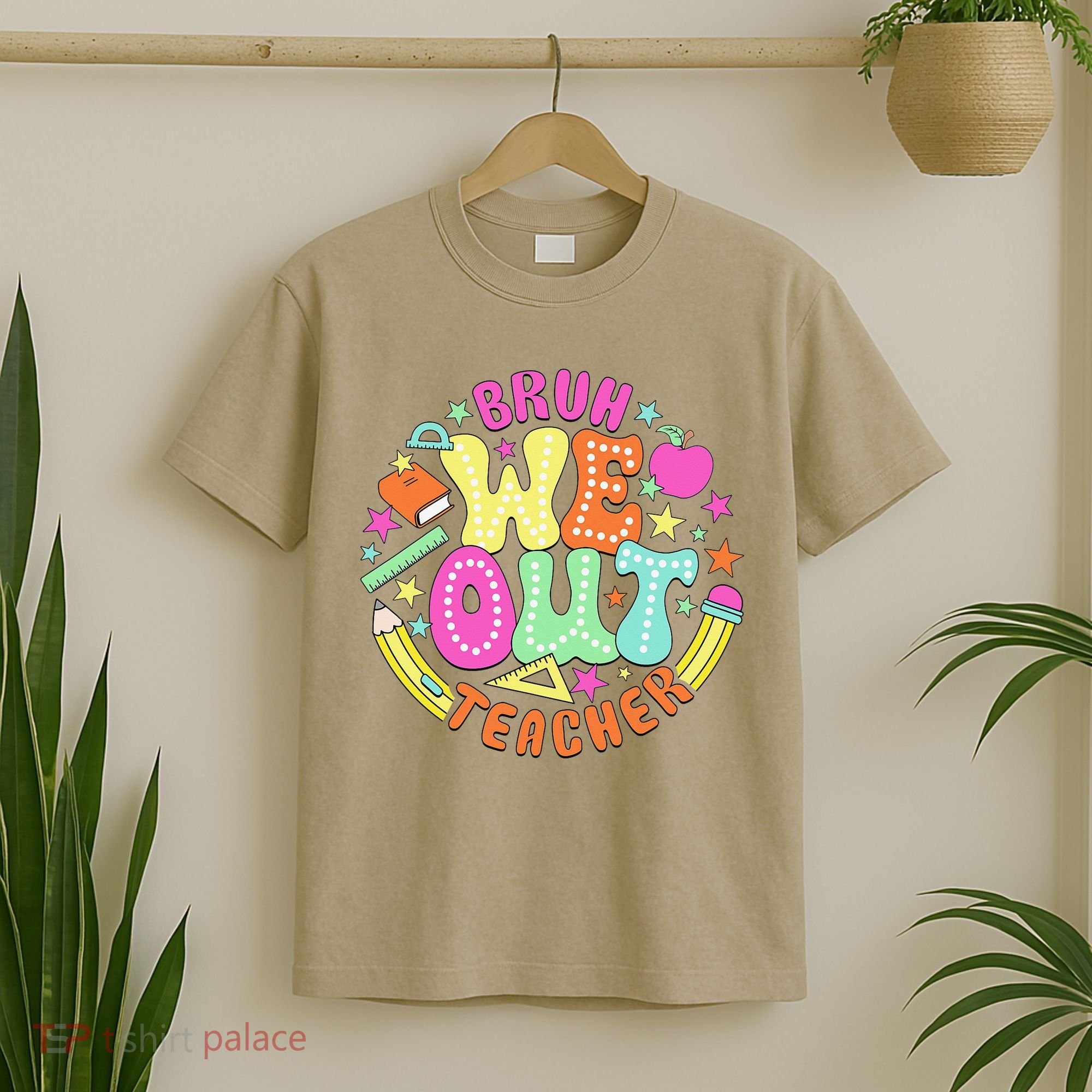 Bruh We Out Teacher Summer Last Dat Of School T-Shirt