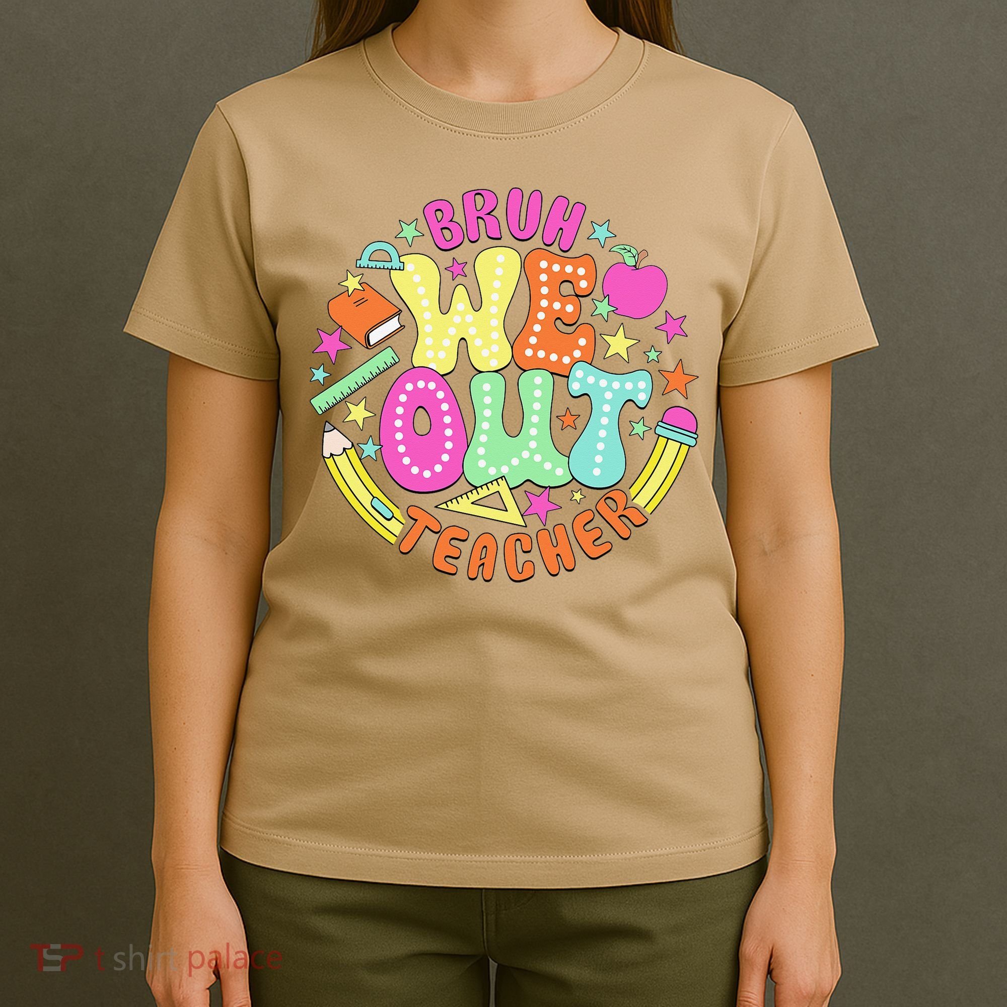 Bruh We Out Teacher Summer Last Dat Of School T-Shirt