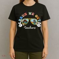 Bruh We Out Funny Last Day Of School Teacher Boy Girl Summer T-Shirt thumb 4