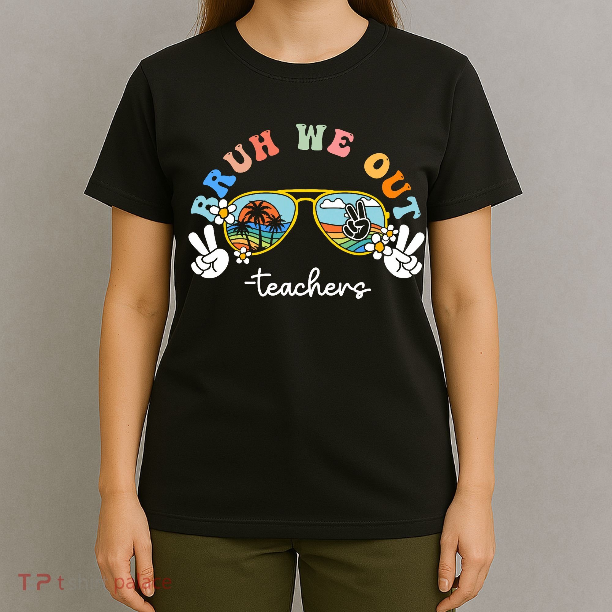 Bruh We Out Funny Last Day Of School Teacher Boy Girl Summer T-Shirt