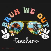 Bruh We Out Funny Last Day Of School Teacher Boy Girl Summer T-Shirt thumb 7