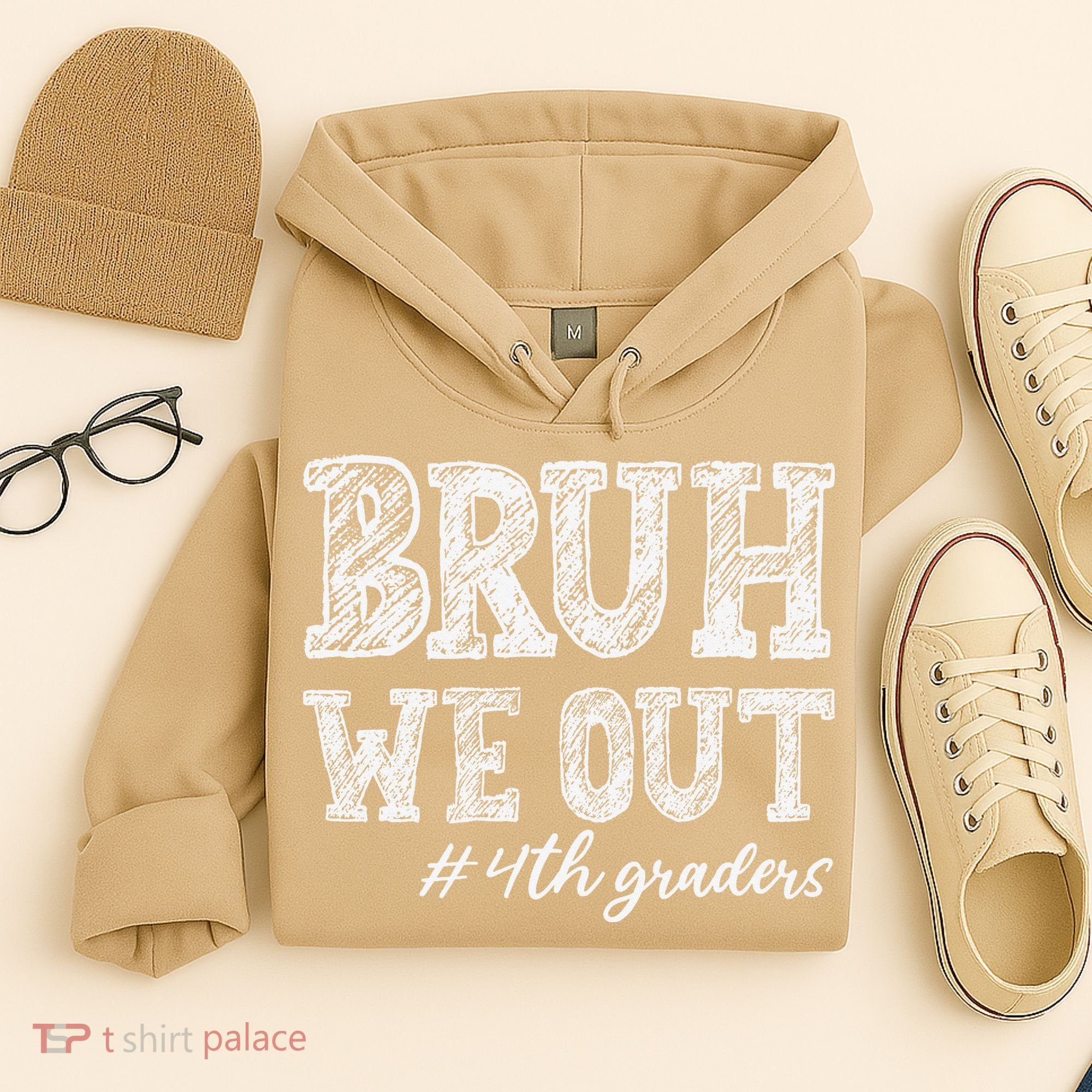 Bruh We Out 4th Graders Graduation 4th Grade Teachers Hoodie