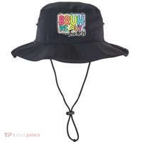 Bruh We Out Teachers Cute End Of School Year Summer Groovy Bucket Hat thumb 0