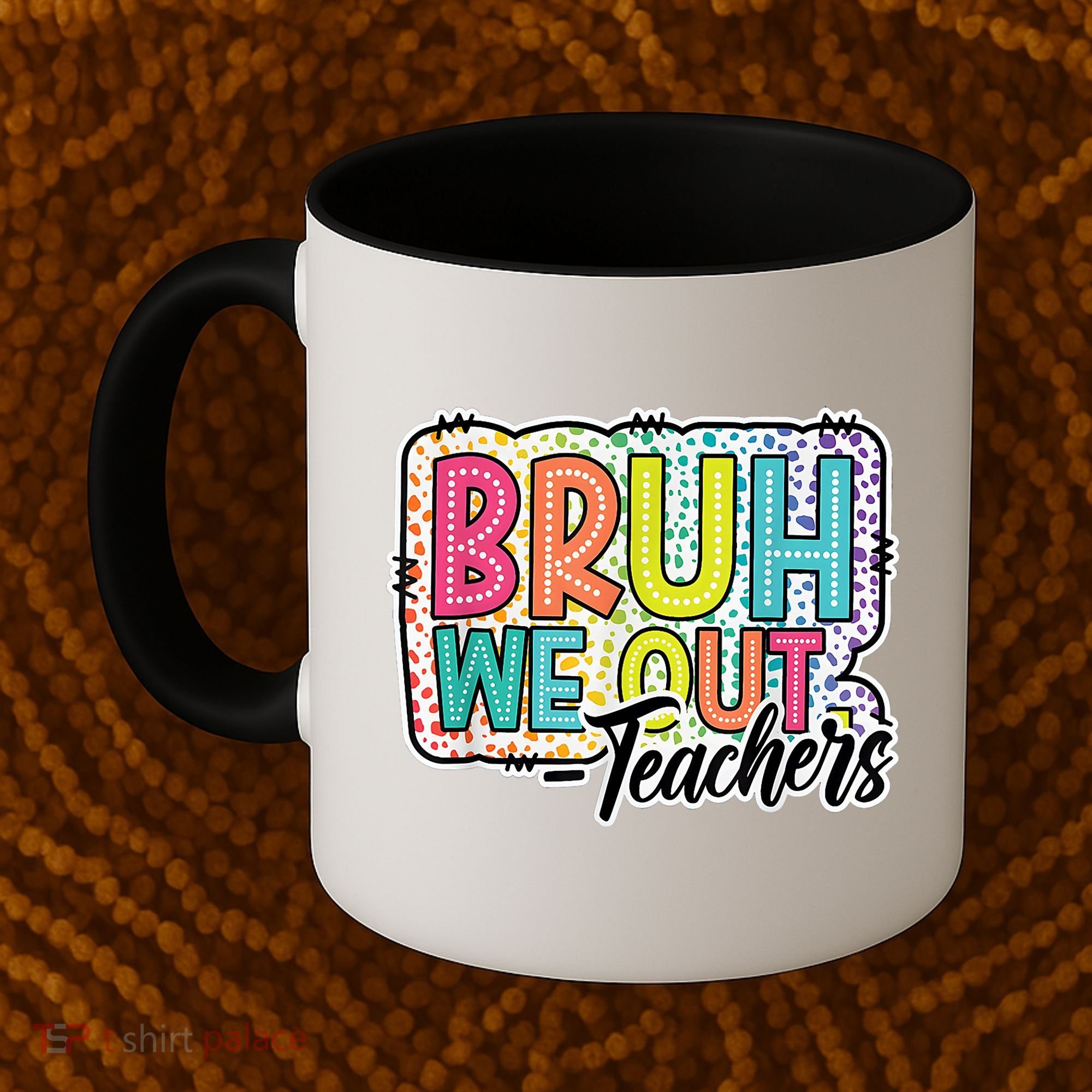 Bruh We Out Teachers Cute End Of School Year Summer Groovy Coffee Mug