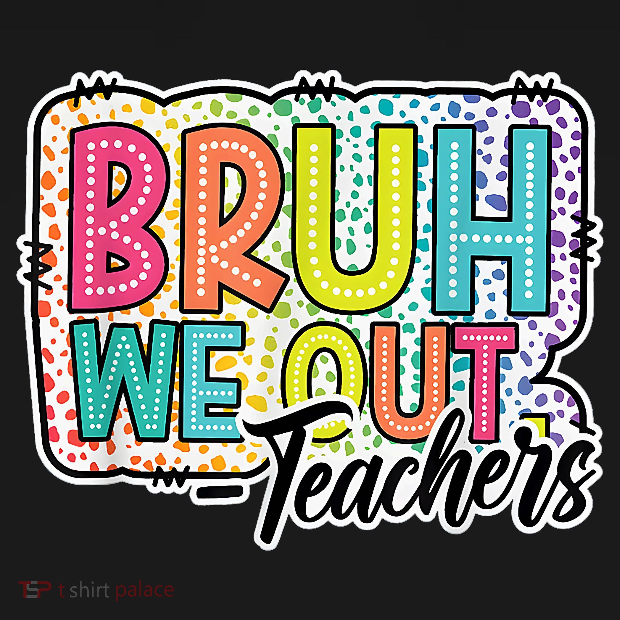 Bruh We Out Teachers Cute End Of School Year Summer Groovy Women's Hoodie