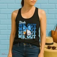 Bruh We Out Happy Last Day Of School Coquette Bow Women's Tank Top thumb 2