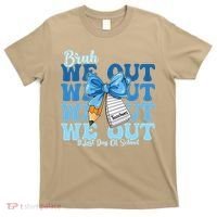 Bruh We Out Happy Last Day Of School Coquette Bow T-Shirt thumb 0