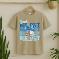 Bruh We Out Happy Last Day Of School Coquette Bow T-Shirt thumb 2