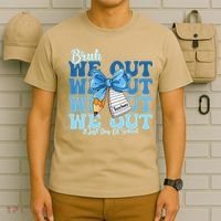 Bruh We Out Happy Last Day Of School Coquette Bow T-Shirt thumb 6