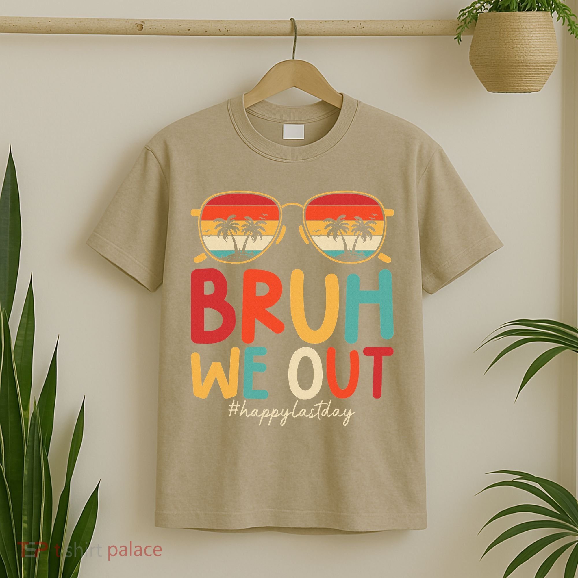 Bruh We Out Funny Last Day Of School Teacher Girl Summer T-Shirt