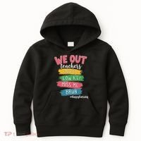 Bruh We Out Teachers Admit It You'll Low Key Miss Me Bruh Kids Hoodie thumb 0