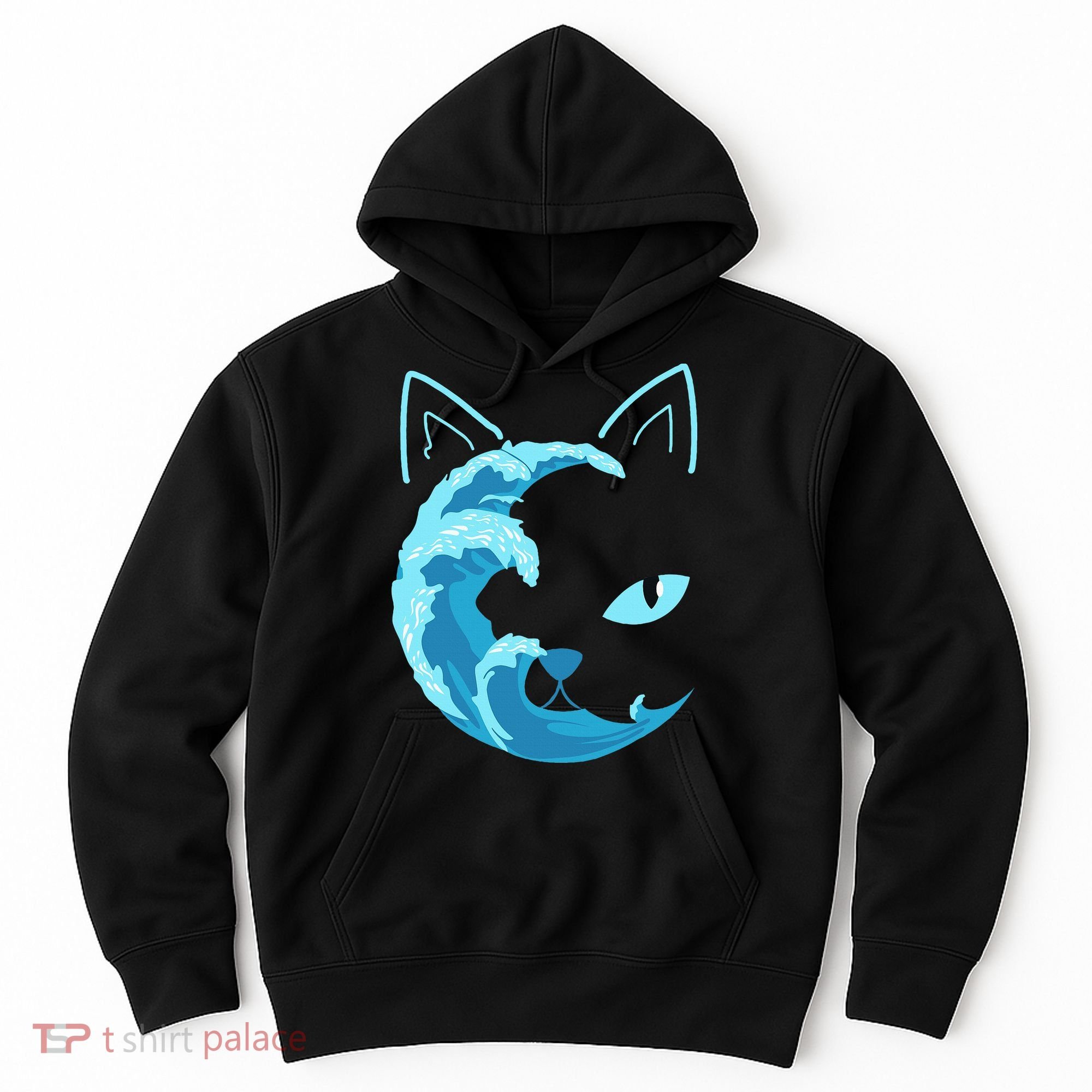 Blue Wave Of Cat Ladies For Kamala Hoodie