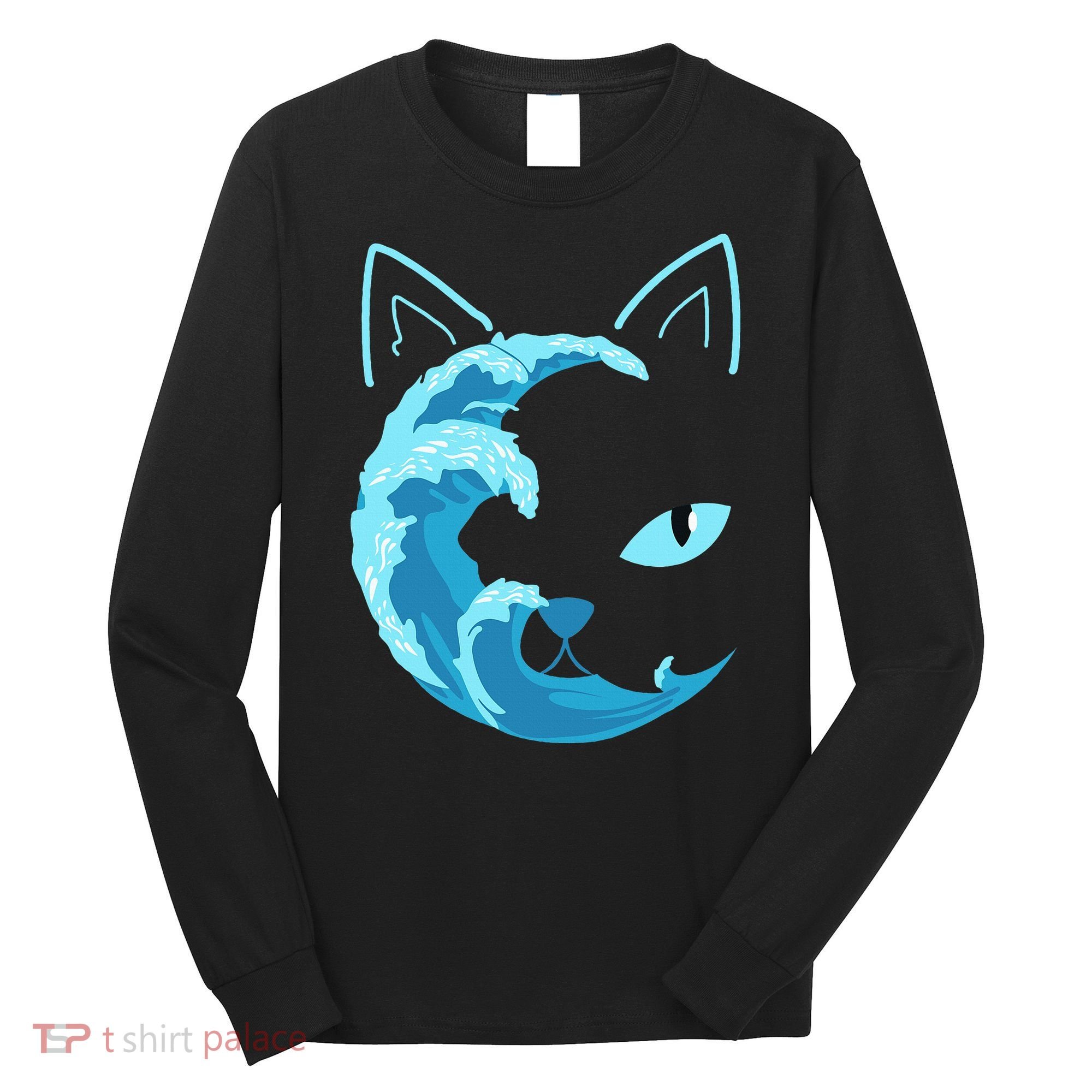 Blue Wave Of Cat Ladies For Kamala Long Sleeve Shirt