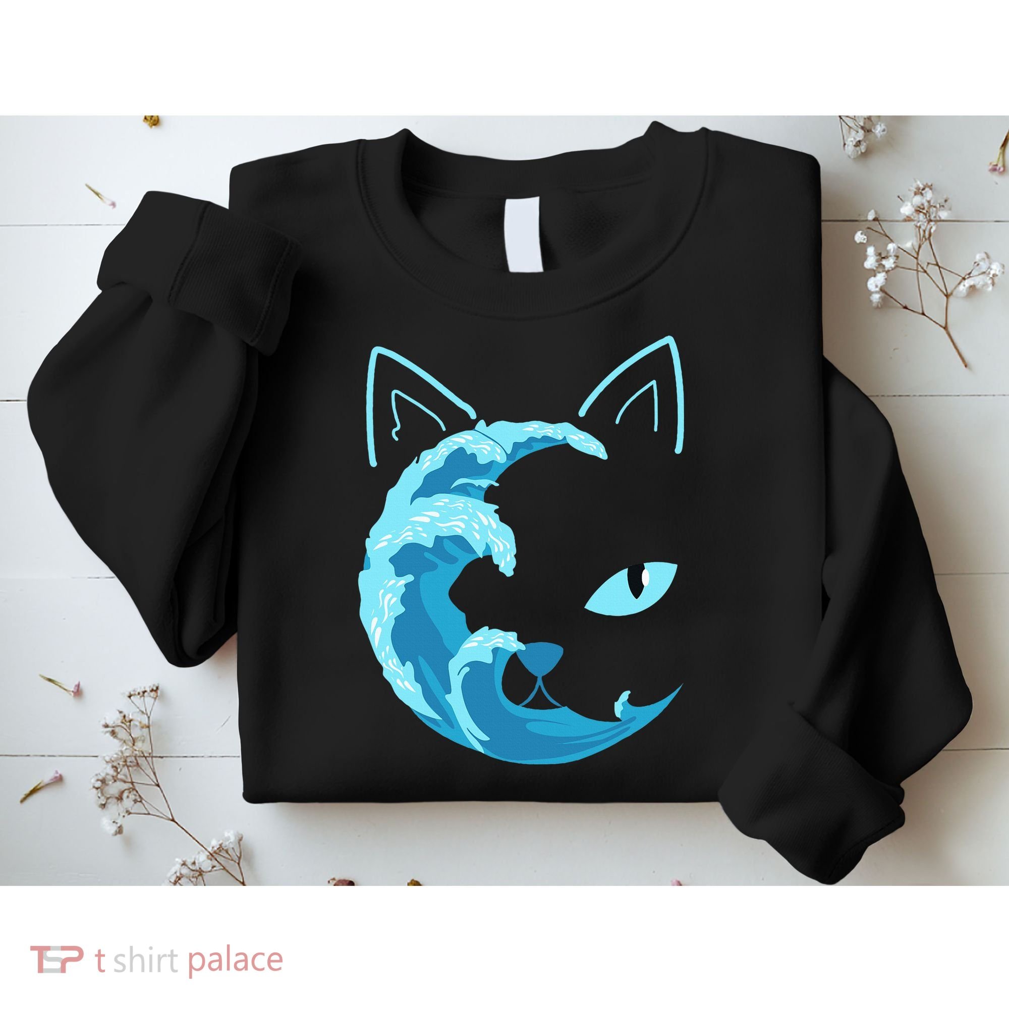 Blue Wave Of Cat Ladies For Kamala Sweatshirt