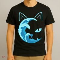 Blue Wave Of Cat Ladies For Kamala T-Shirt thumb 3